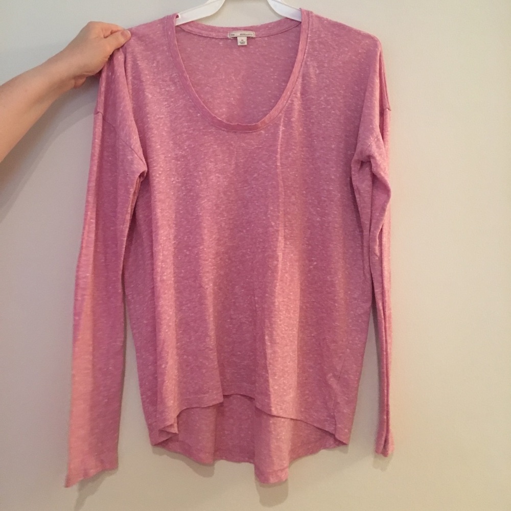Casual Pink long sleeved Tee